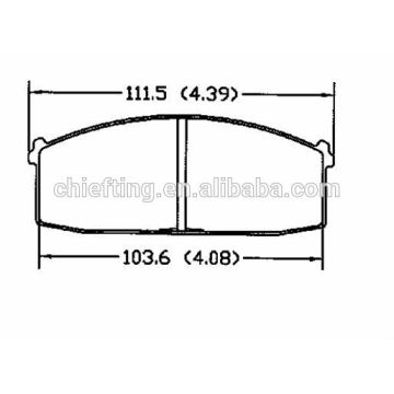 D186 41060-D1488 41060-D1490 for Nissan spare parts car brake pads